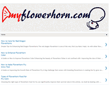 Tablet Screenshot of myflowerhorn.com